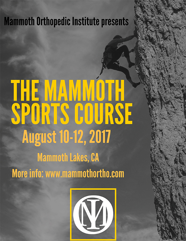 The Mammoth Sports Course august 10-12 2017